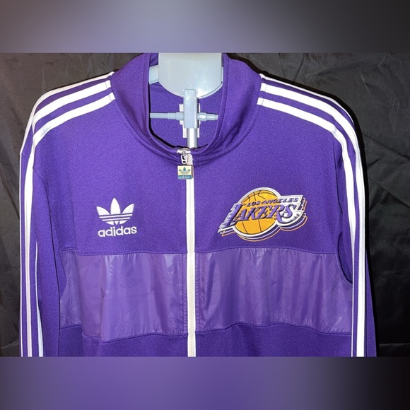 Vintage Adidas Purple Los Angeles Lakers Jacket - Picture 4 of 11